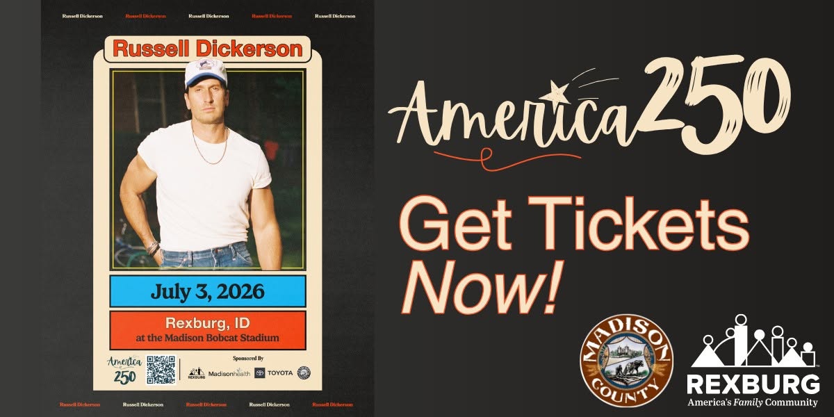 Russell Dickerson Concert – Rexburg America 250 Event