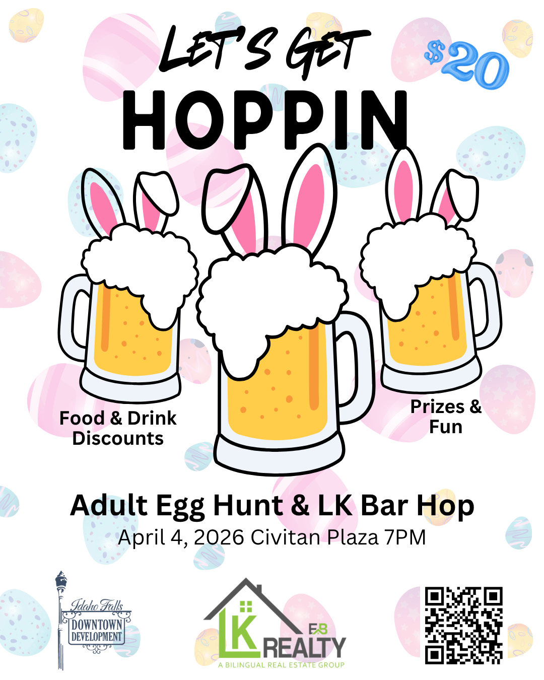 Adult Egg Hunt and LK Realty Bar Hop