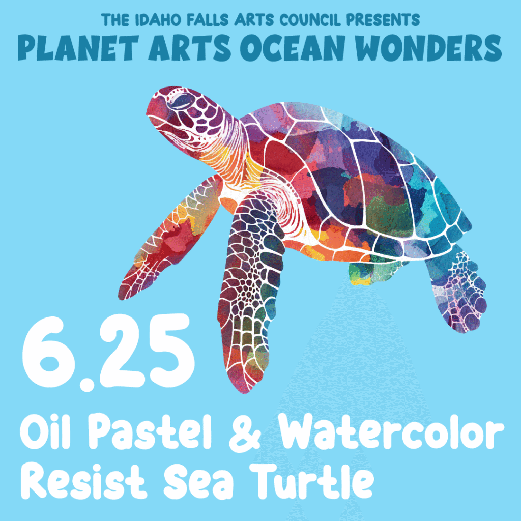 Planet Arts: Ocean Wonders - Resist Paint Sea Turtle