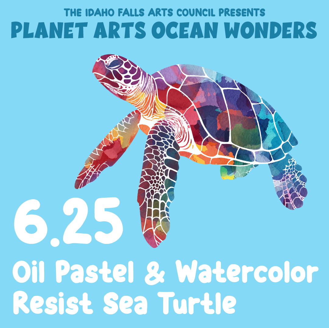 Planet Arts: Ocean Wonders - Resist Paint Sea Turtle