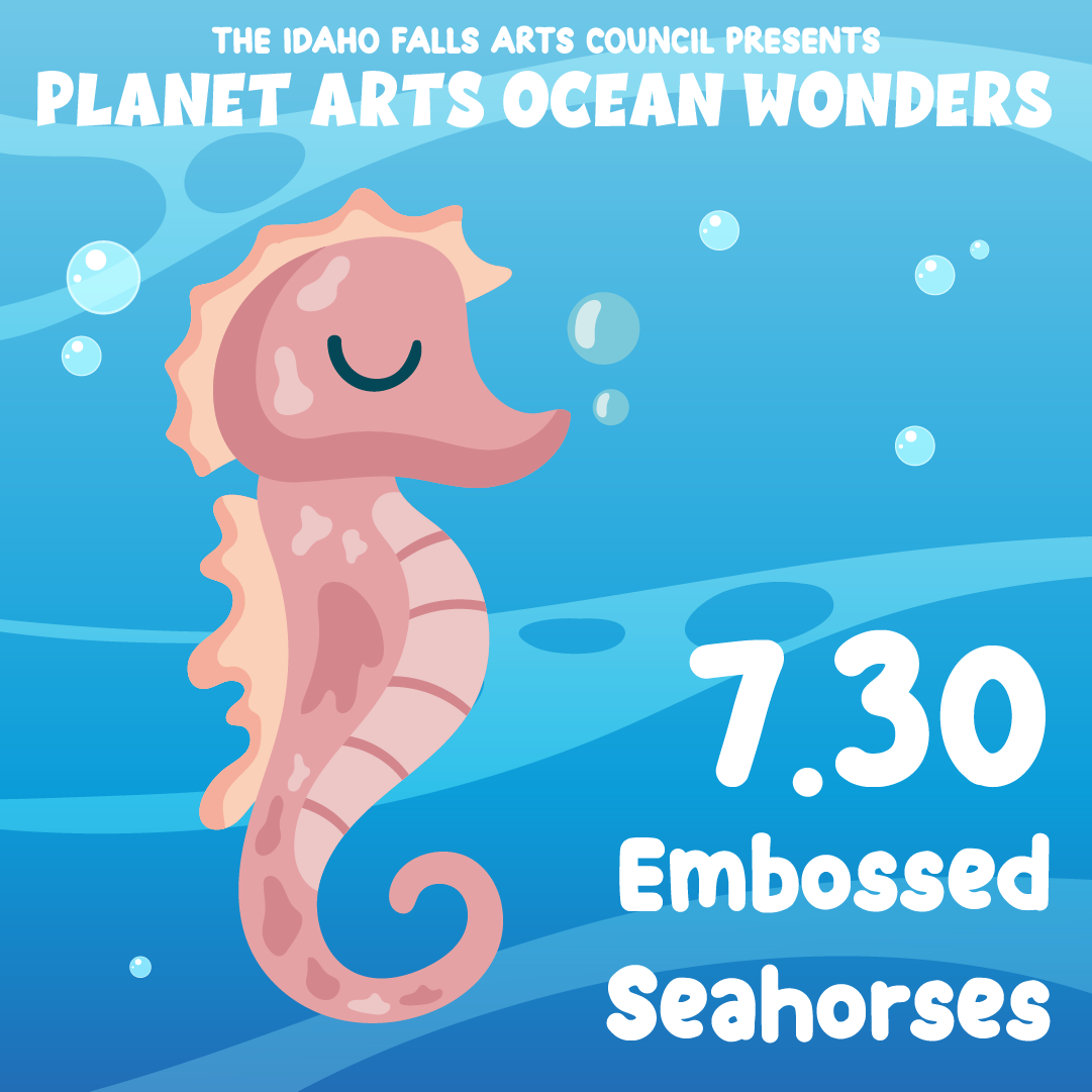 Planet Arts: Ocean Wonders - Embossed Seahorses