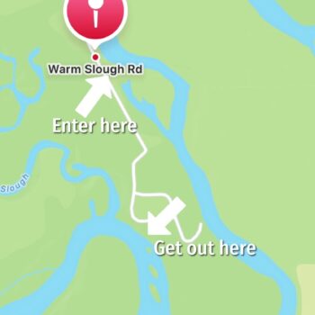 Warm Slough Yellowstone Teton - Warm Slough Map 350x350
