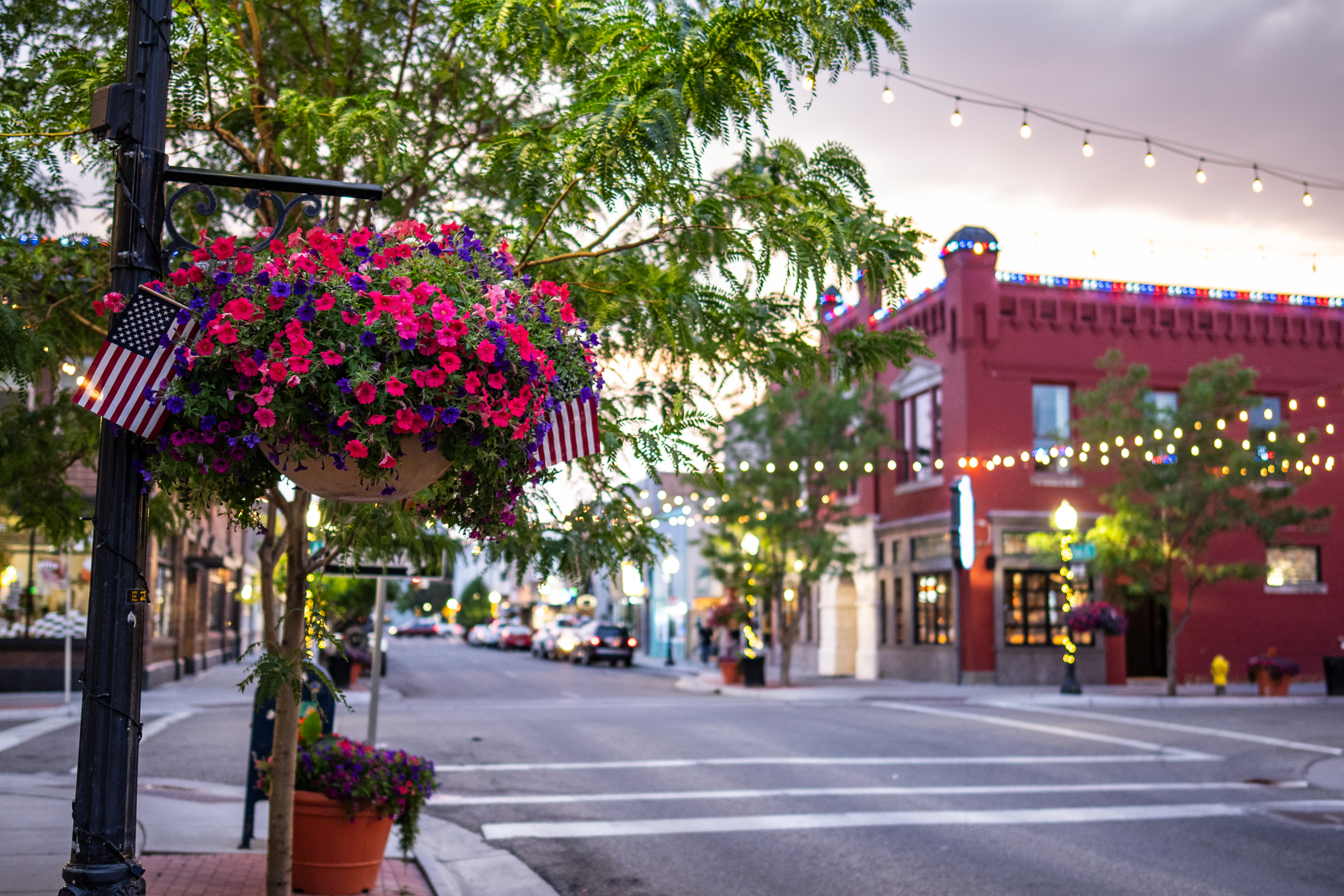 Idaho Falls, Downtown, summer, sunset, nightlife, snakebite, city,