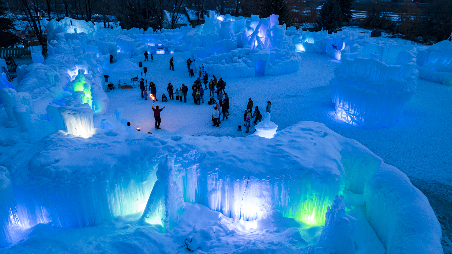 Rigby,winter,nightlife,attractions,family fun,ice palace,