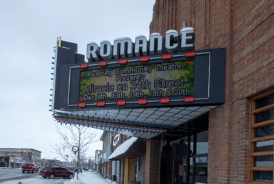 rexburg,winter,downtown,retail shops,