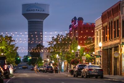 Idaho Falls, Downtown, summer, sunset, nightlife, snakebite, city,