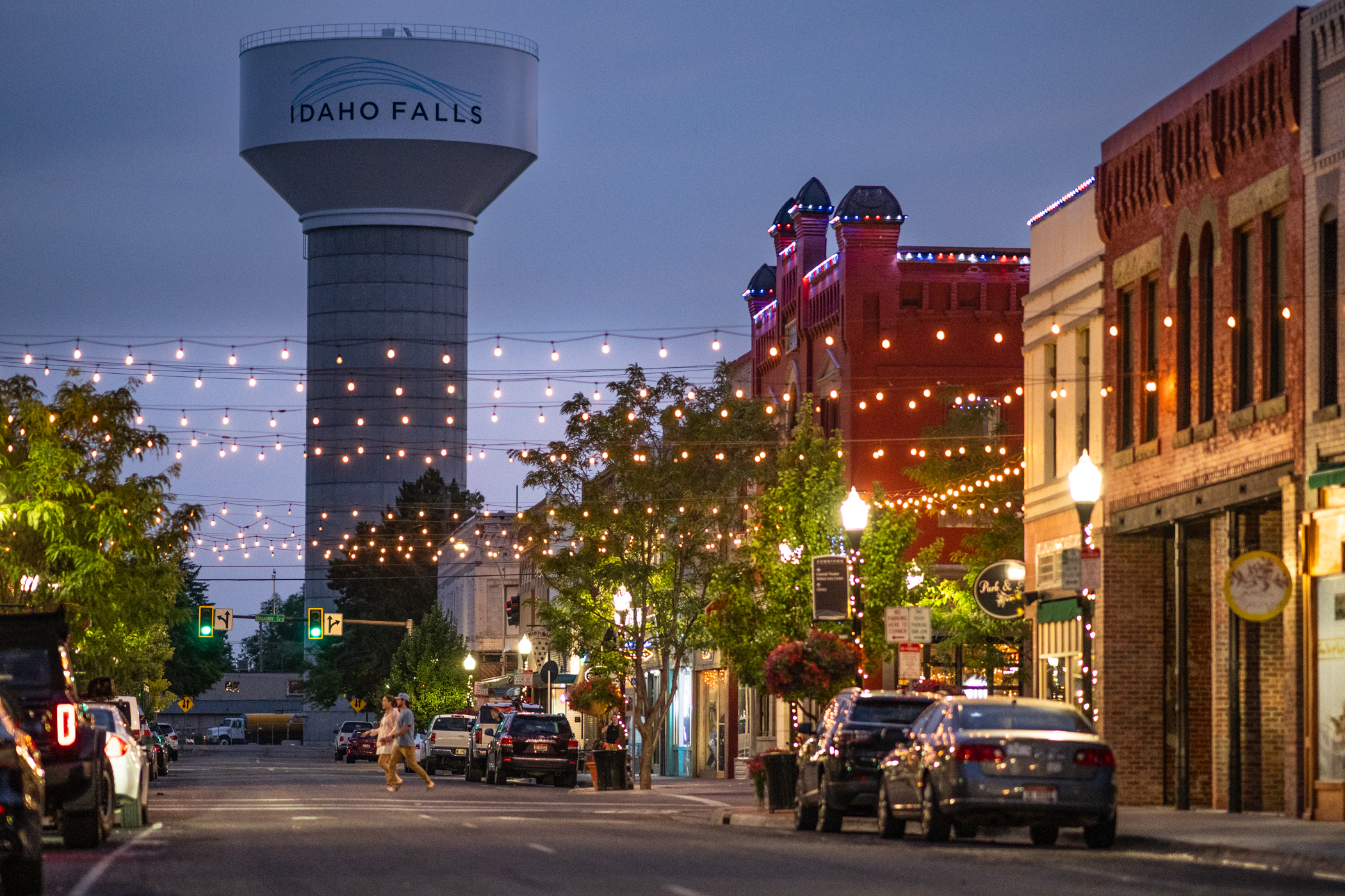 Idaho Falls, Downtown, summer, sunset, nightlife, snakebite, city,