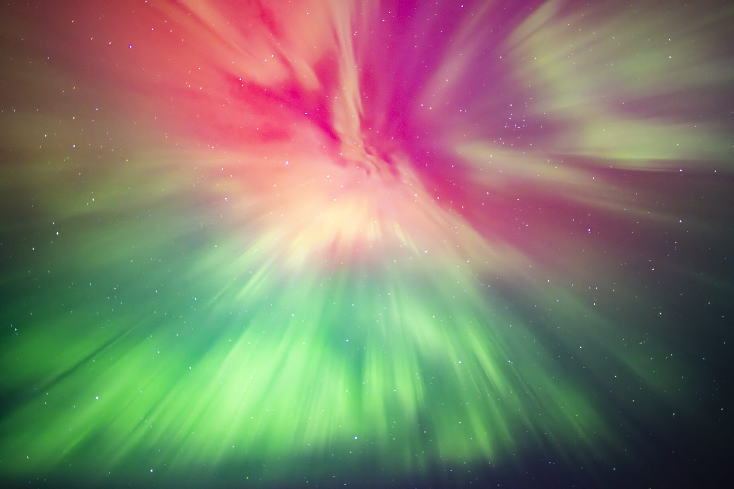 Northern Lights, night, stars, summer, spring, Scenic,